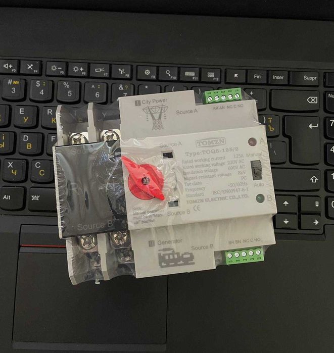 Автомат вводу резервного живлення 125А TOMZN TOQ5-125/2 2P ATS/АВР