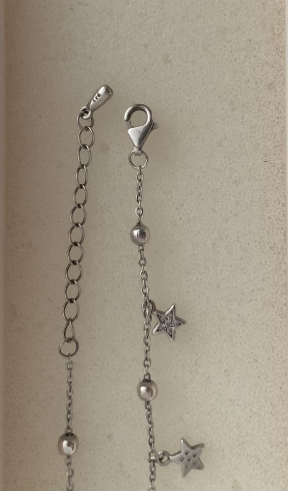 Срібний браслет з зірочками срібло 925пр