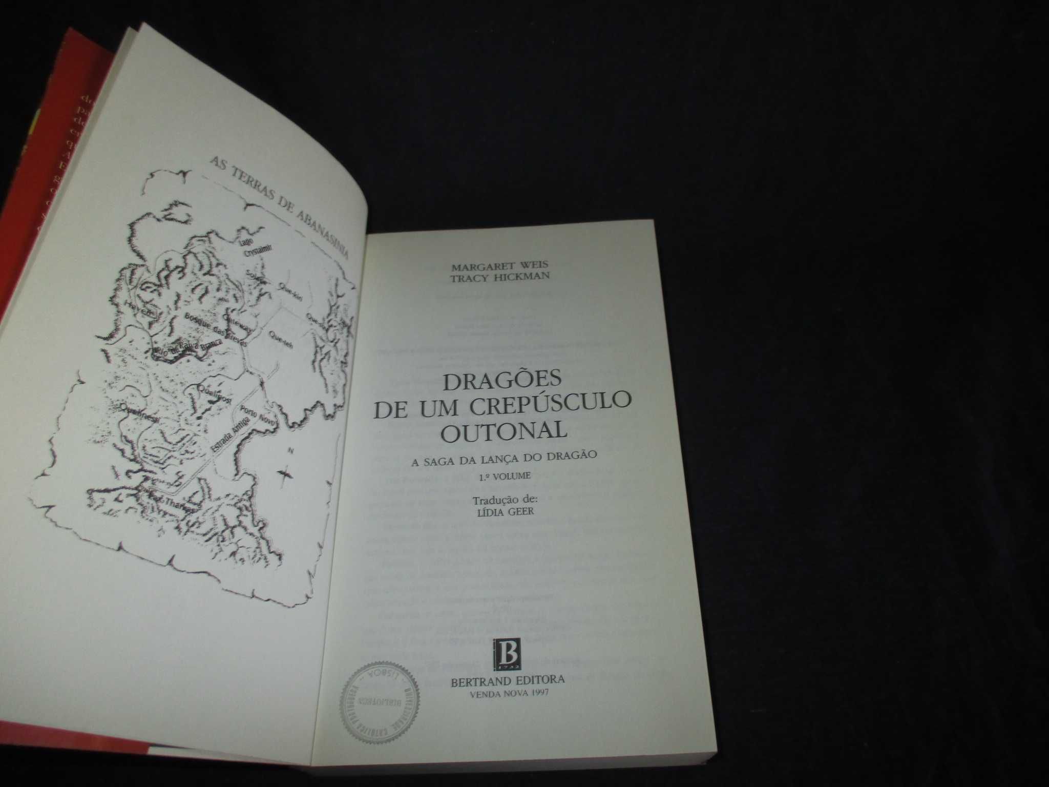 Livro Dragões de um Crepúsculo Outonal Lança do Dragão DragonLance