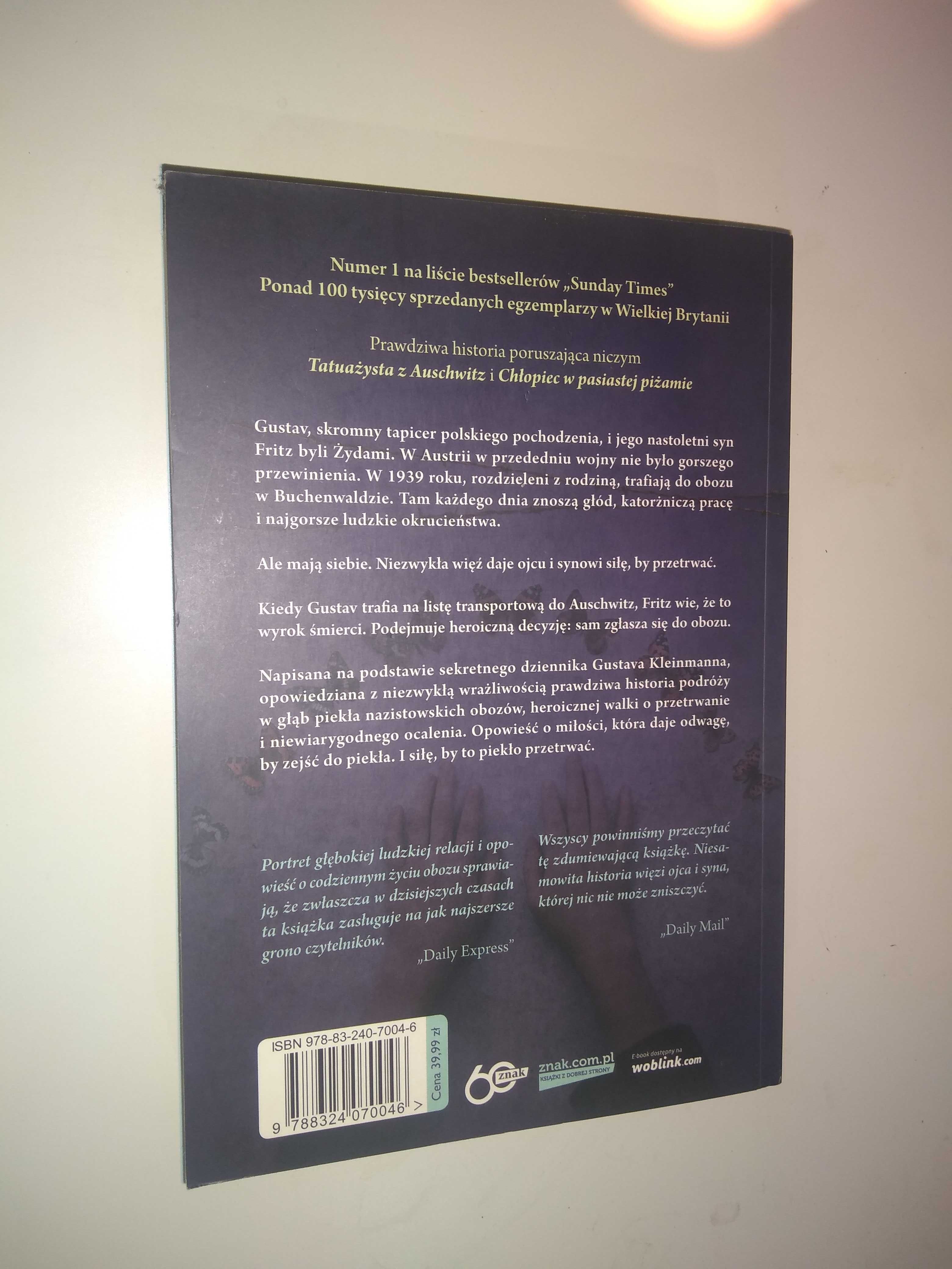 Dobra książka - O chłopcu który poszedł za tatą do Auschwitz (J2)
