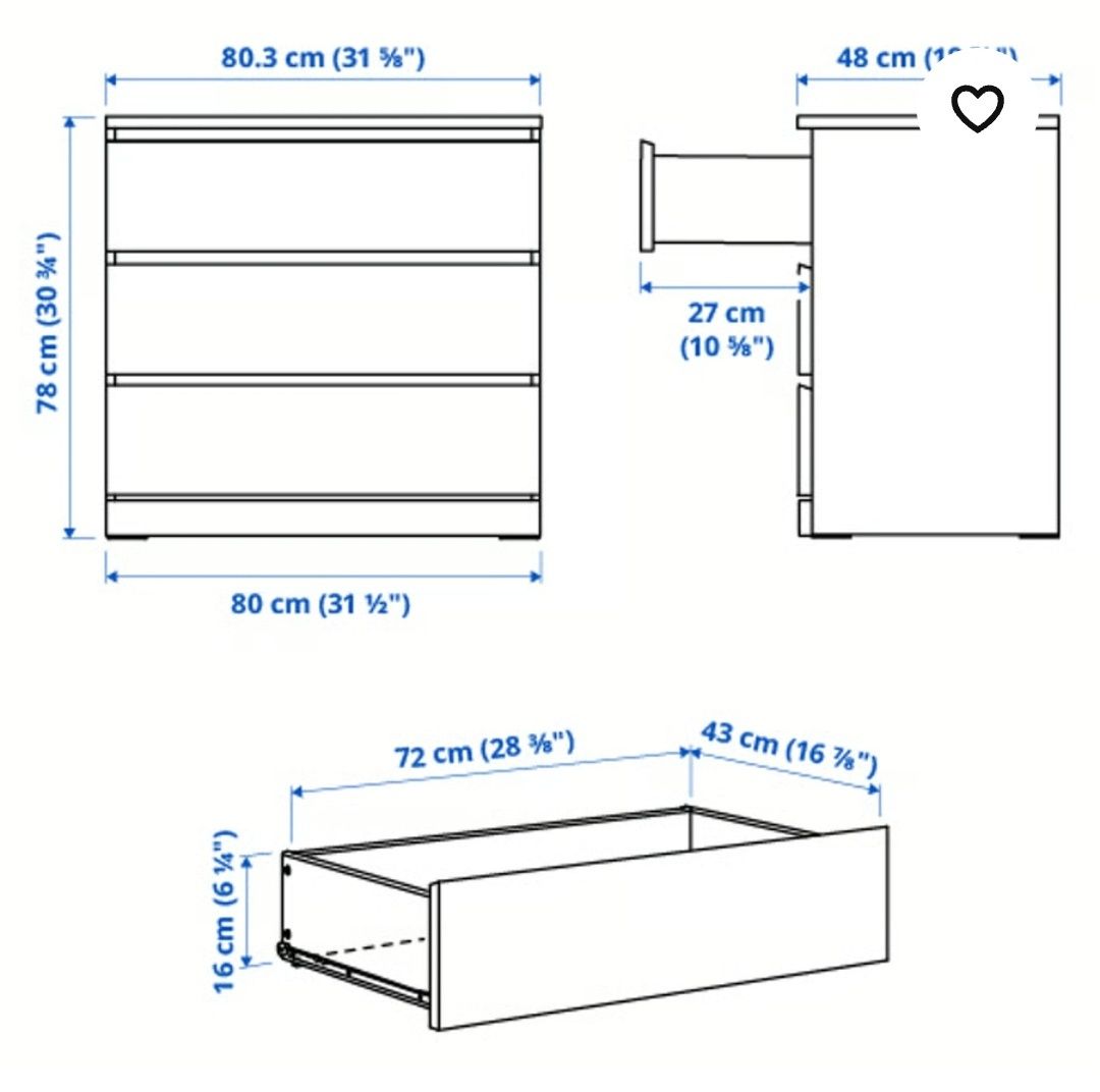 Comoda MALM Ikea