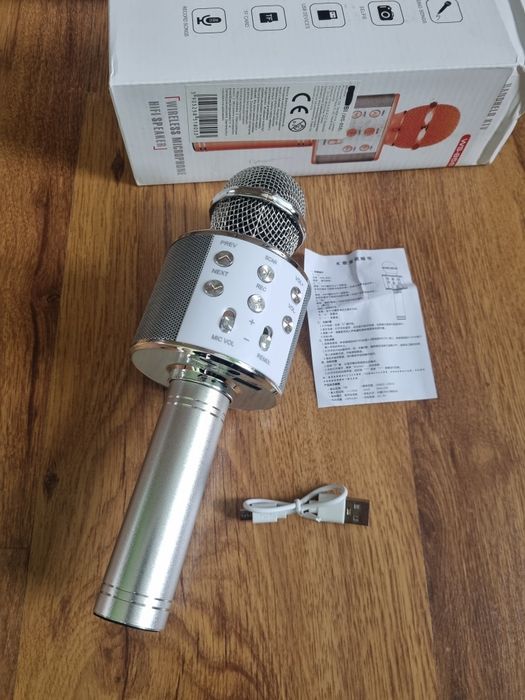 Mikrofon bezprzewodowy karaoke głośnik zabawka