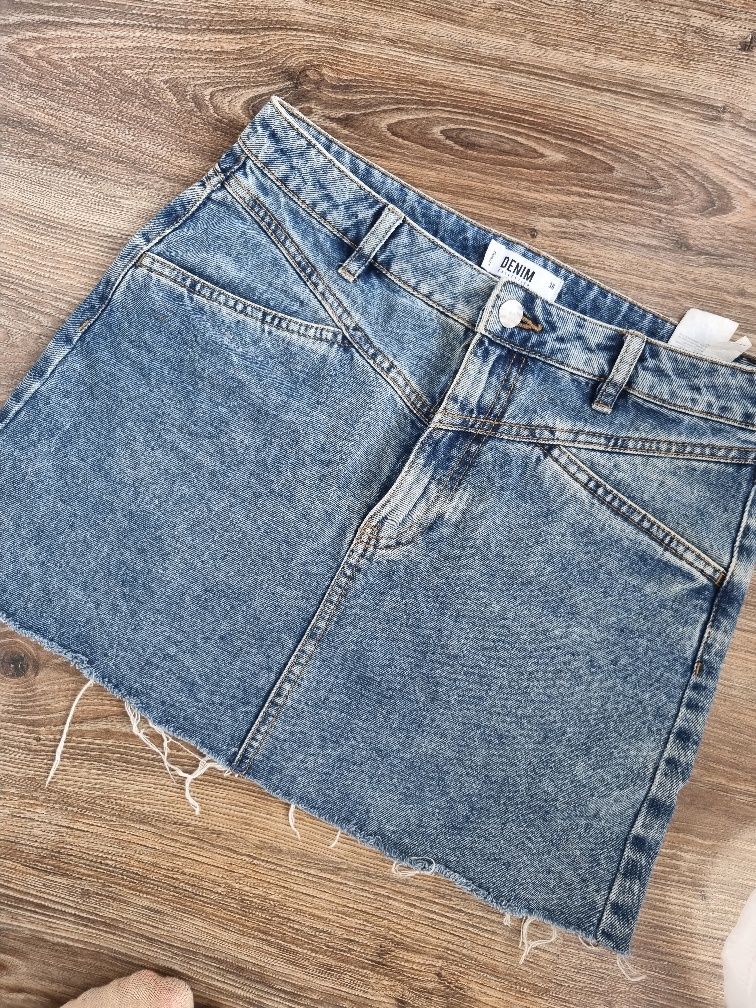 Spódniczka mini jeansowa 36