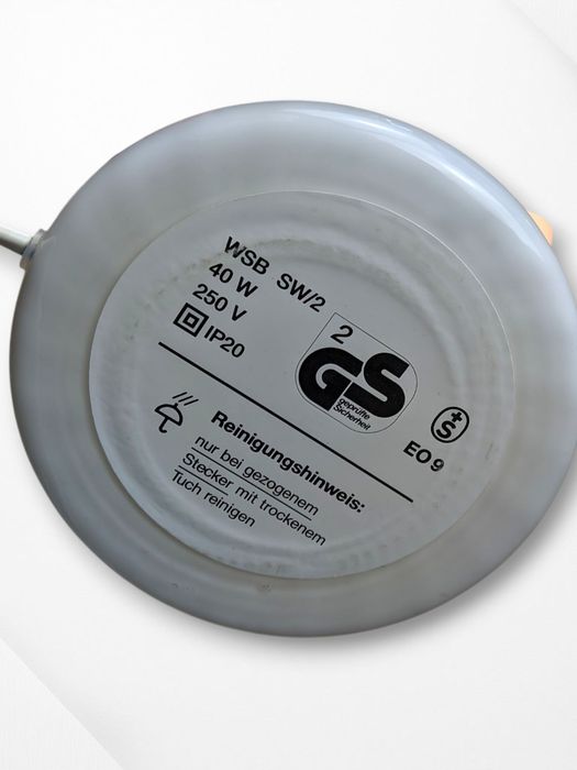 Lampa stołowa vintage grzybek | szkło Murano Space Age | lata 70.