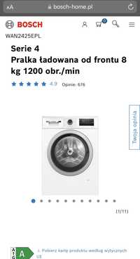 Bosch WAN2425EPL Serie 4 8kg 1200obr/min pralka