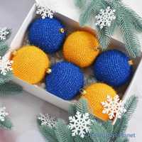 Кульки на ялинку, сині кульки на ялинку, жовті кульки новорічні
