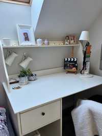 Białe biurko szkolne Hemnes IKEA
