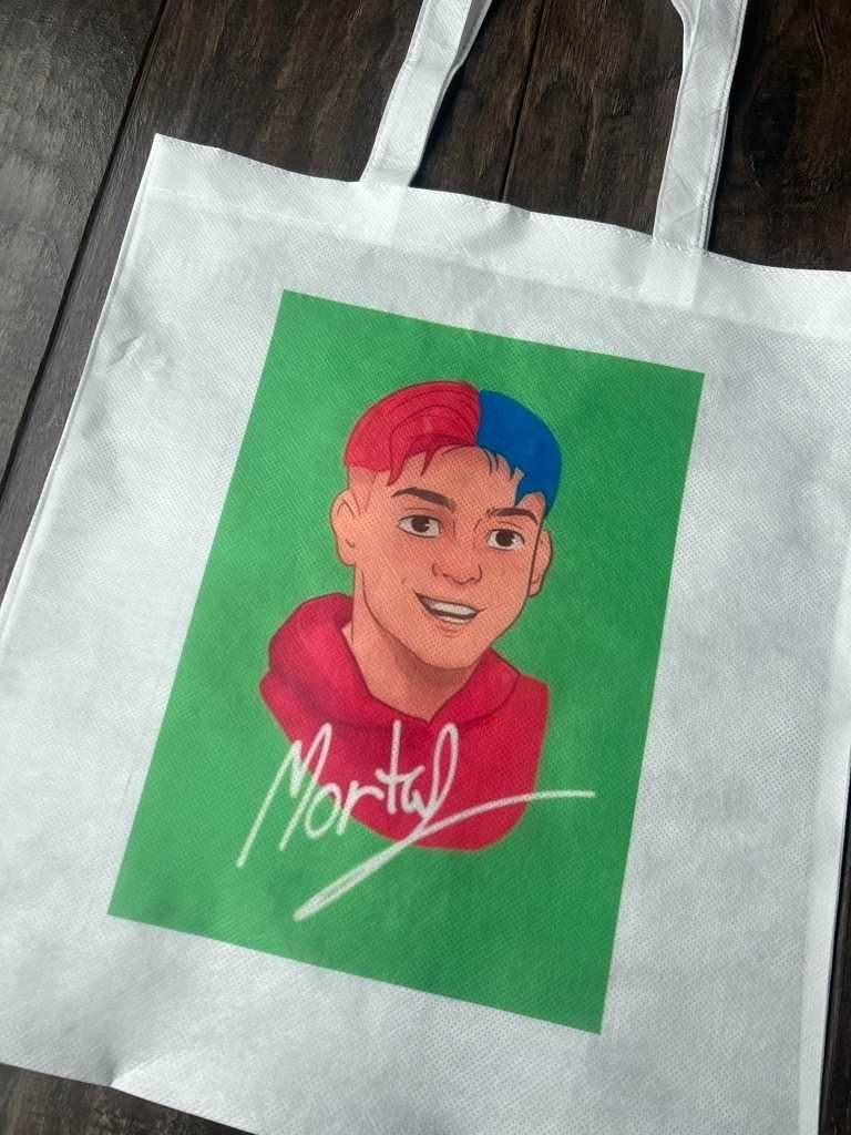 Biała torba tote bag Genzie Mortalcio