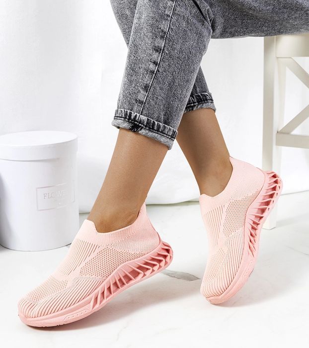 Różowe sneakersy sportowe Neda