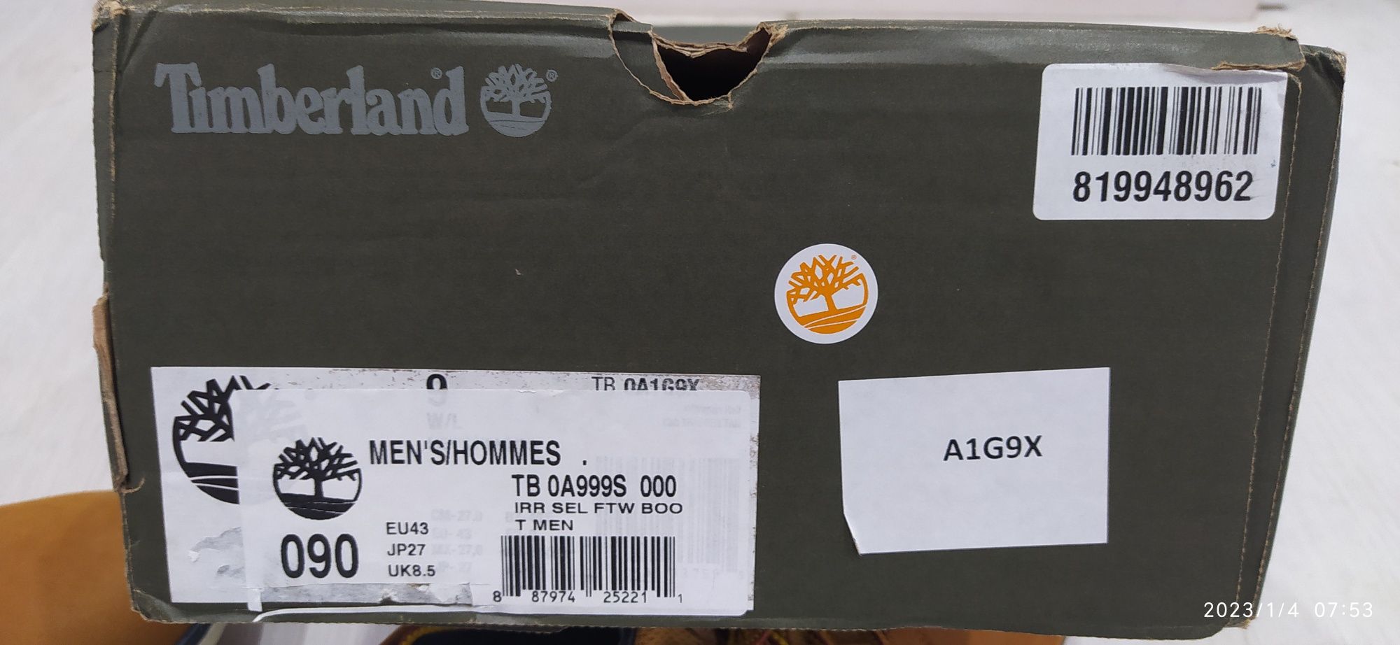 Oryginalne Buty Timberland męskie rozmiar EU 43 Nowe Super Lekkie