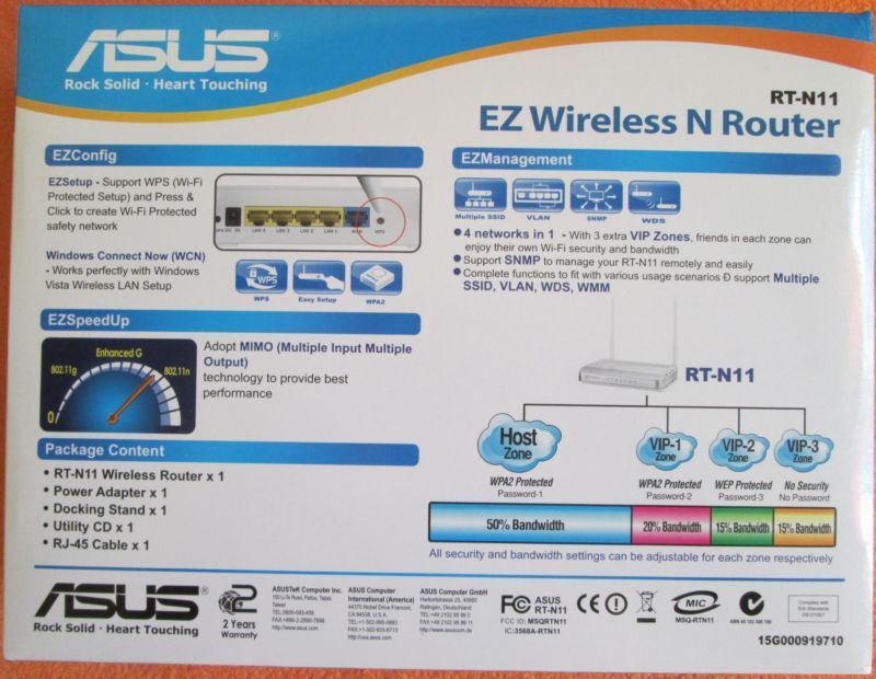 ASUS RT-N11 - Bezprzewodowy router EZ Wireless N