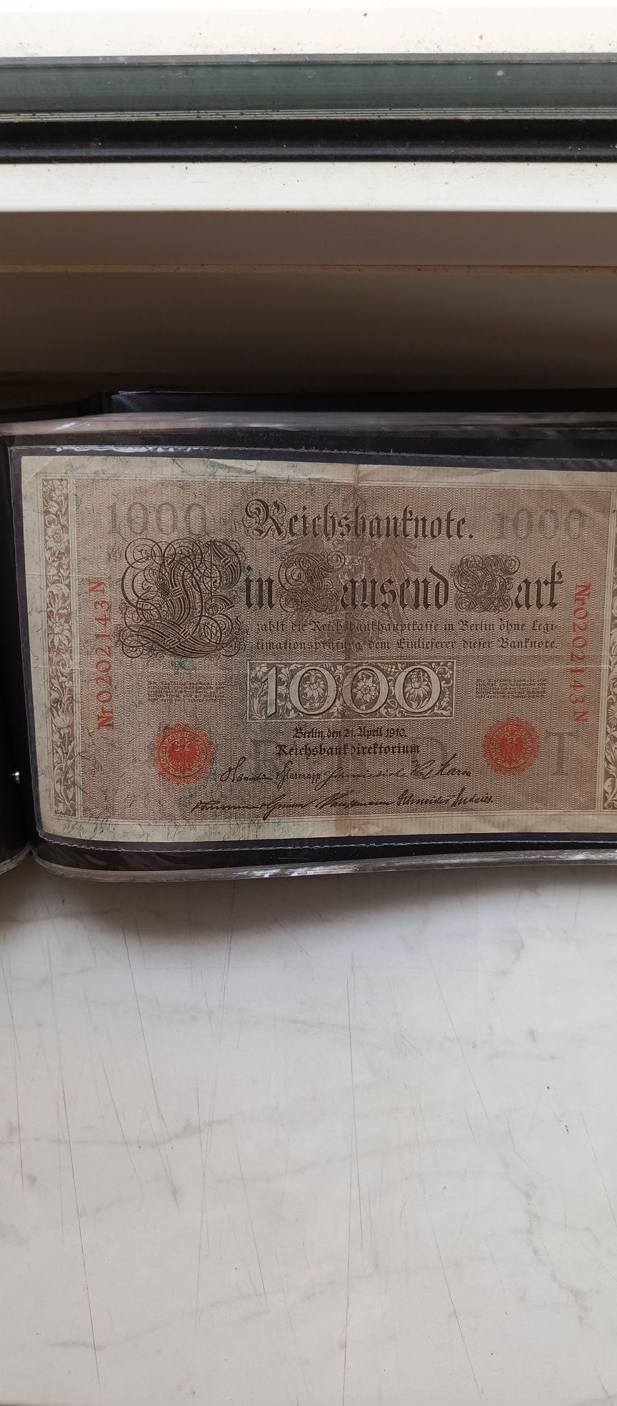 Album z banknotami Niemiec