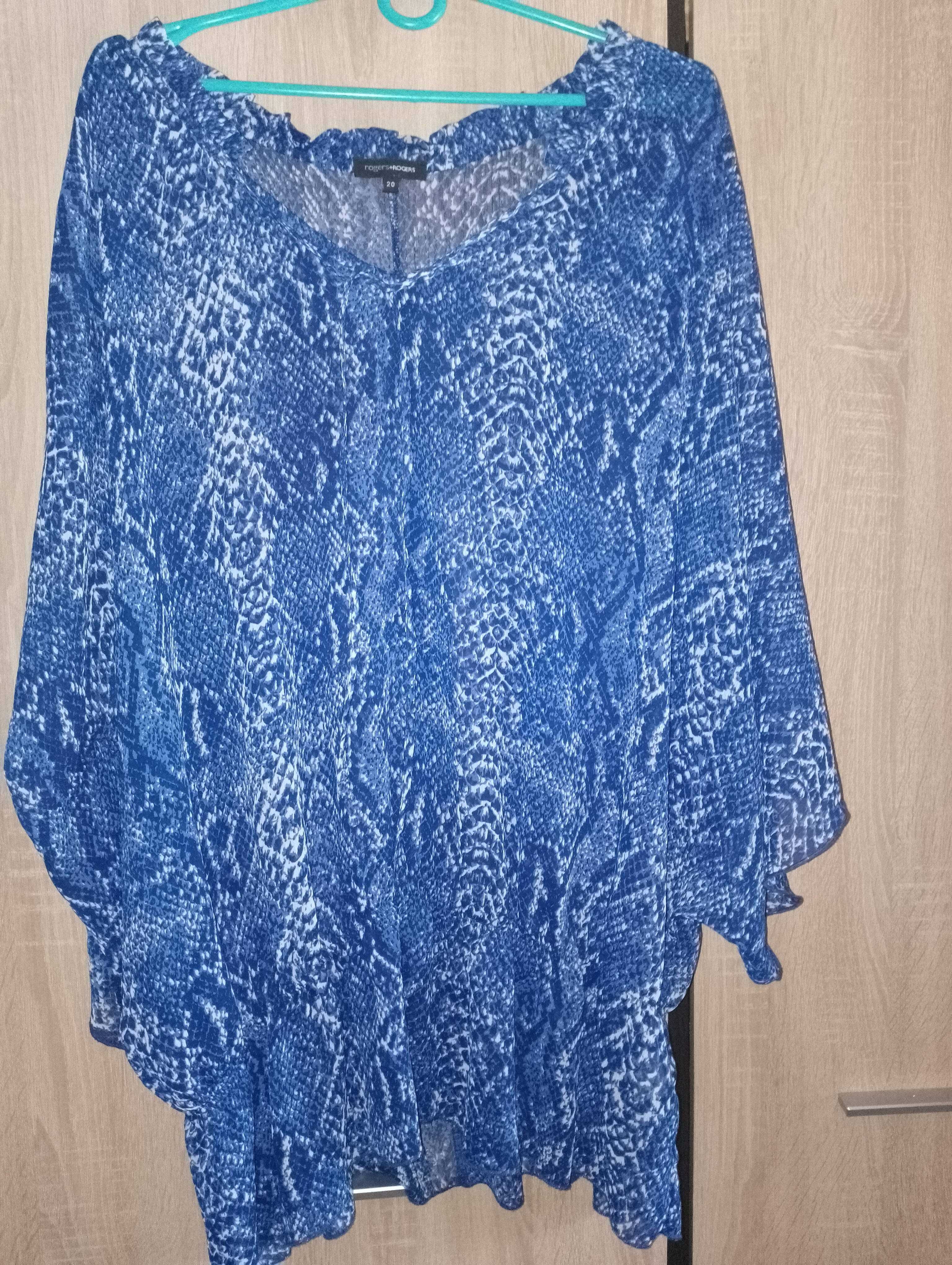 Bluzka damska mgiełka plus size r.48