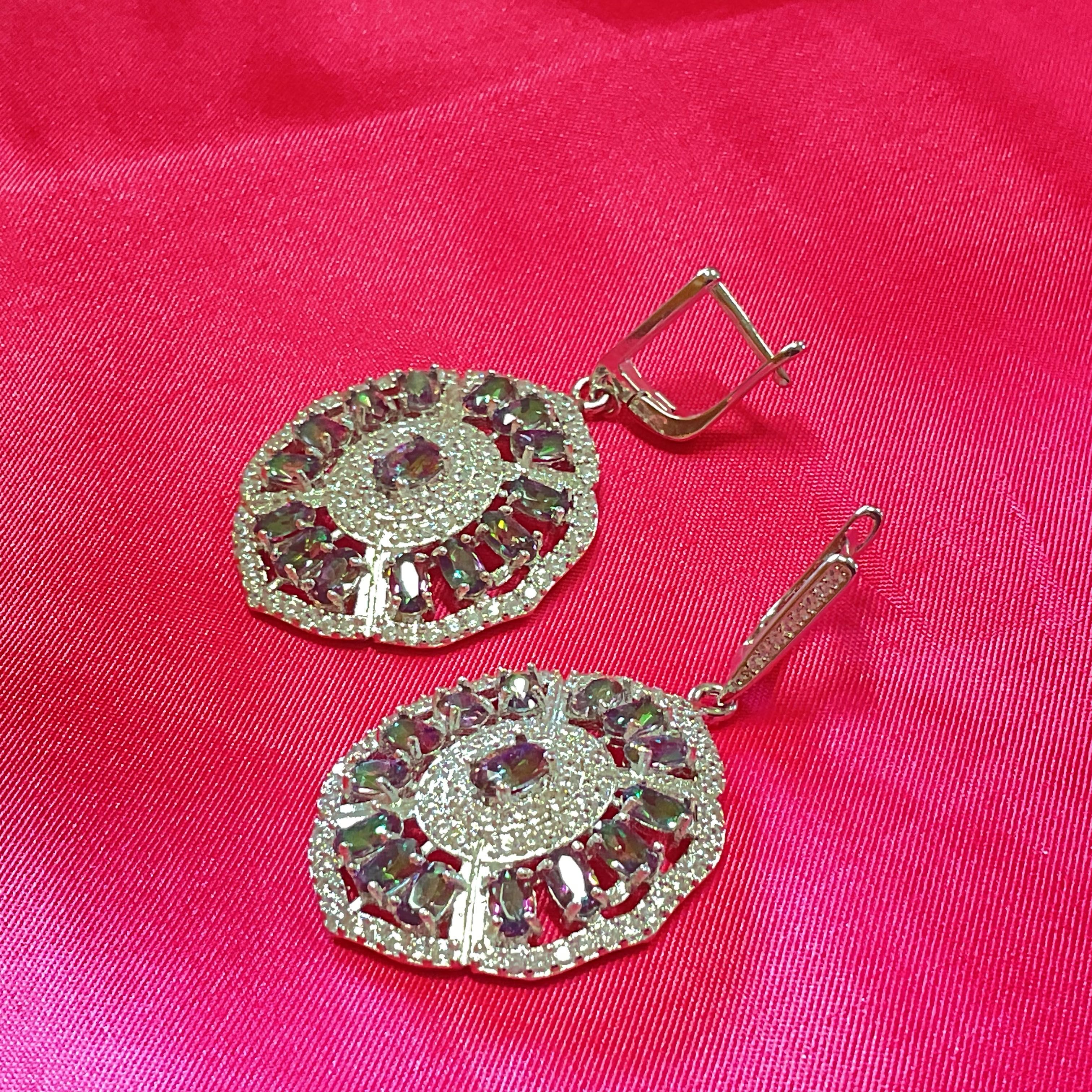 Brincos prata 925 oval 5 cm