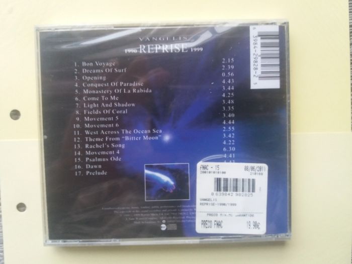 Cd Vangelis REPRISE