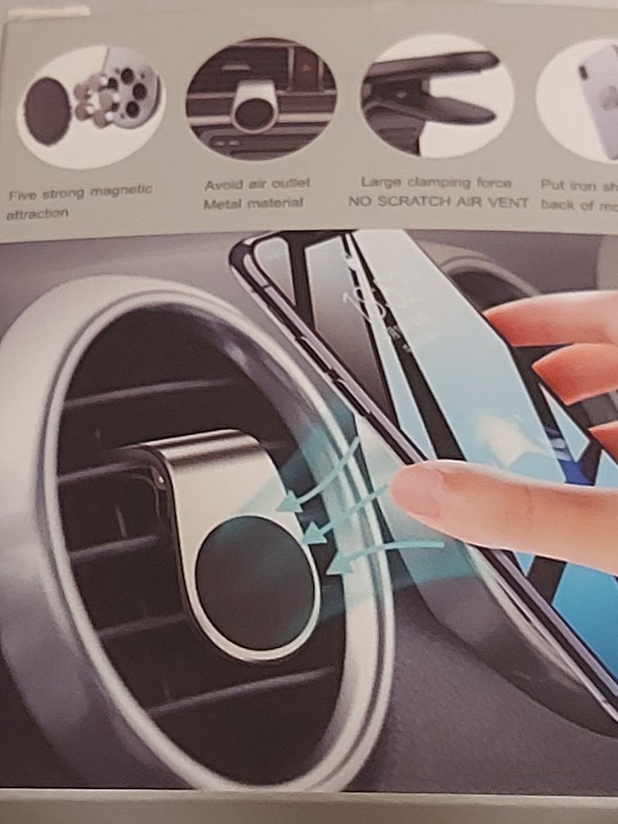 Suporte de Telemóvel Auto. Novo na Caixa de origem.
