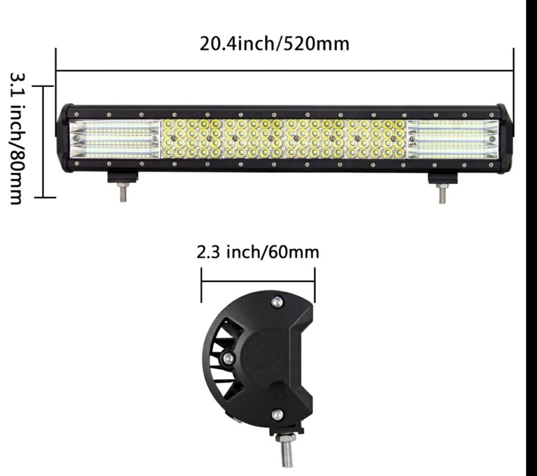 Светодиодная Led люстра балка прожектор фара крыша под номер 50см 432w