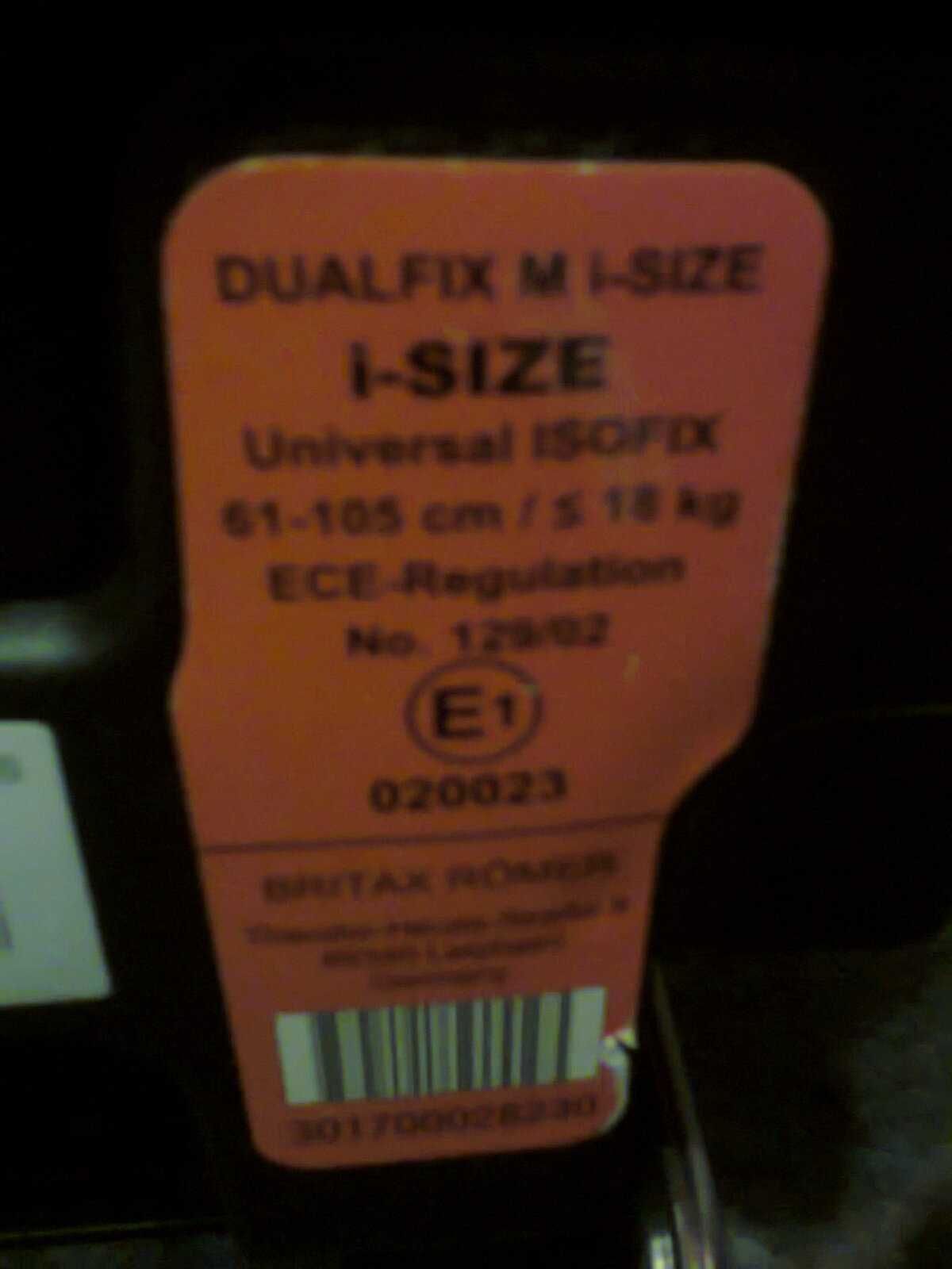 Fotelik dziecięcy do samochodu Britax Romer Dualfix M i-Size