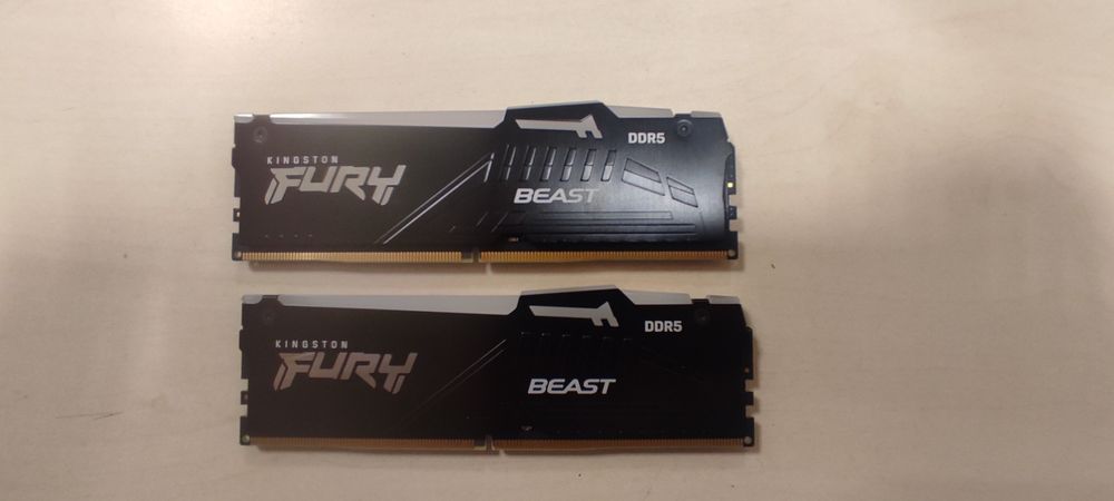 ОЗУ Kingston DDR5 32GB (2x16GB) 6000Mhz FURY Beast RGB Black