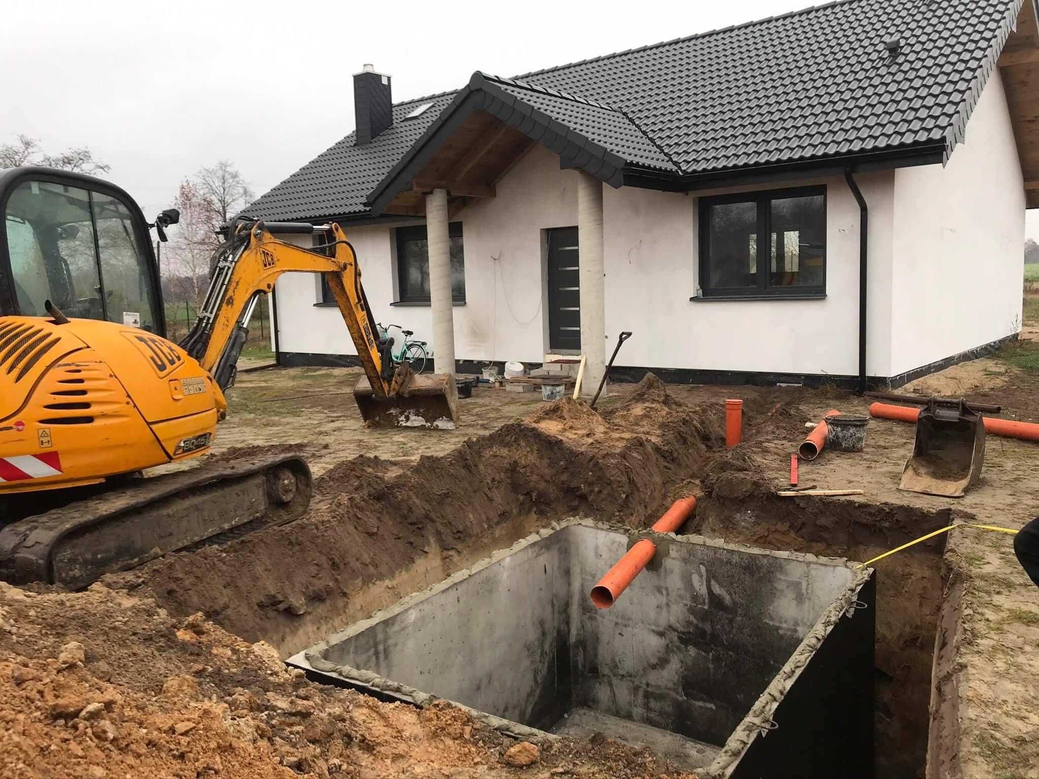 Szambo z wykopem Zbiornik Betonowy Zbiorniki na Szamba Wodę Deszczówkę