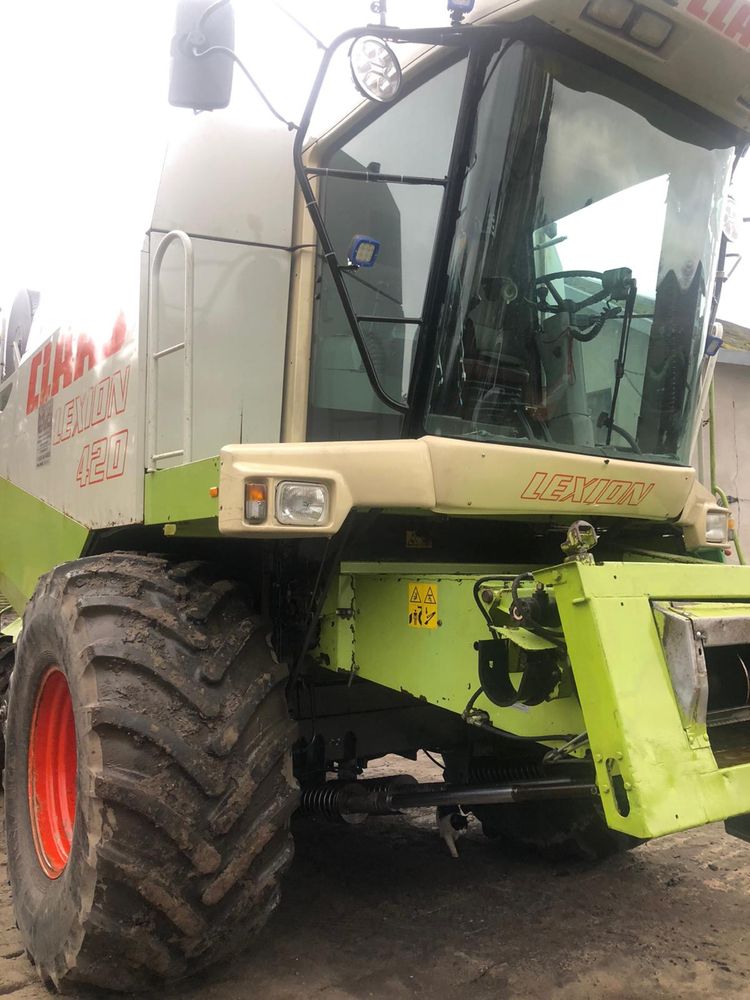 Claas Lexion 420 CEBIS + dwa hedery