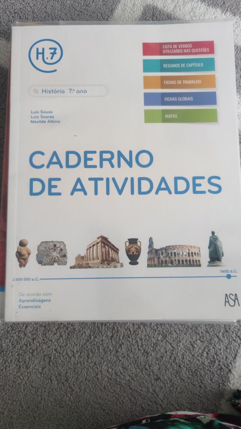 Cadernos fichas 7⁰ ano: Mapa mundo e H7