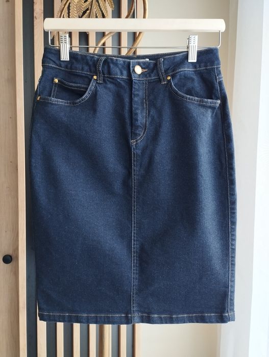 Spódniczka spódnica jeansowa do kolana Lindex Holly & Whyte 38 M