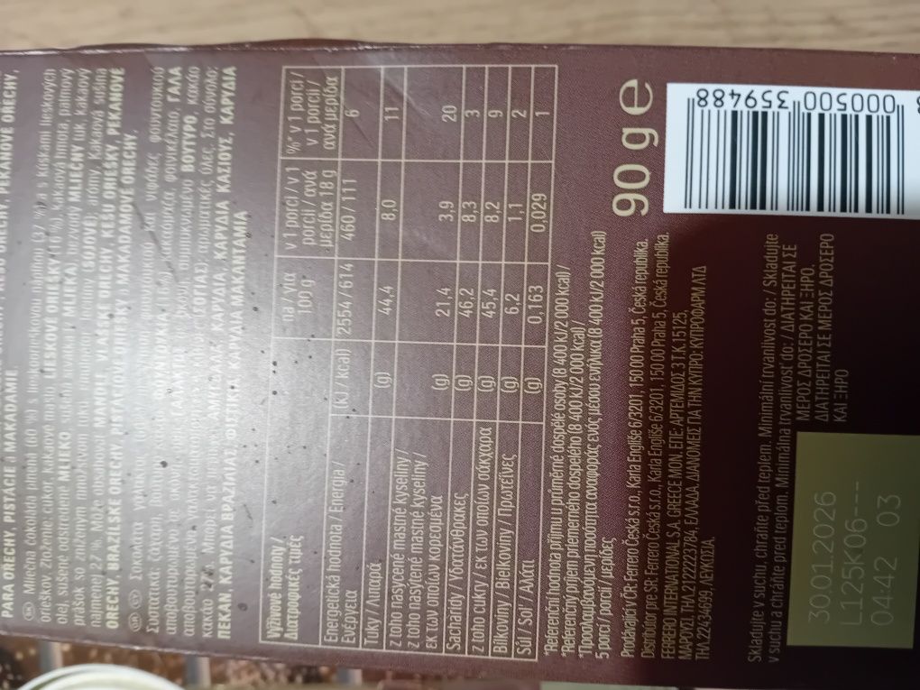 Czekolada ferrero i rafaello. 20 sztuk- 145 zlotych