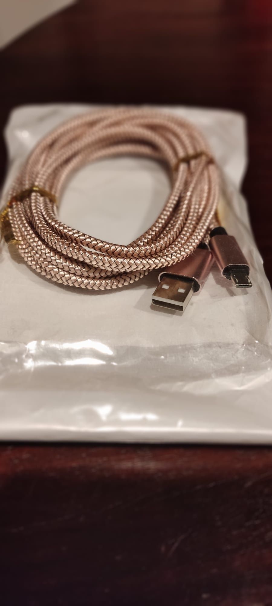 Cabo tipo : micro USB de 3 metros