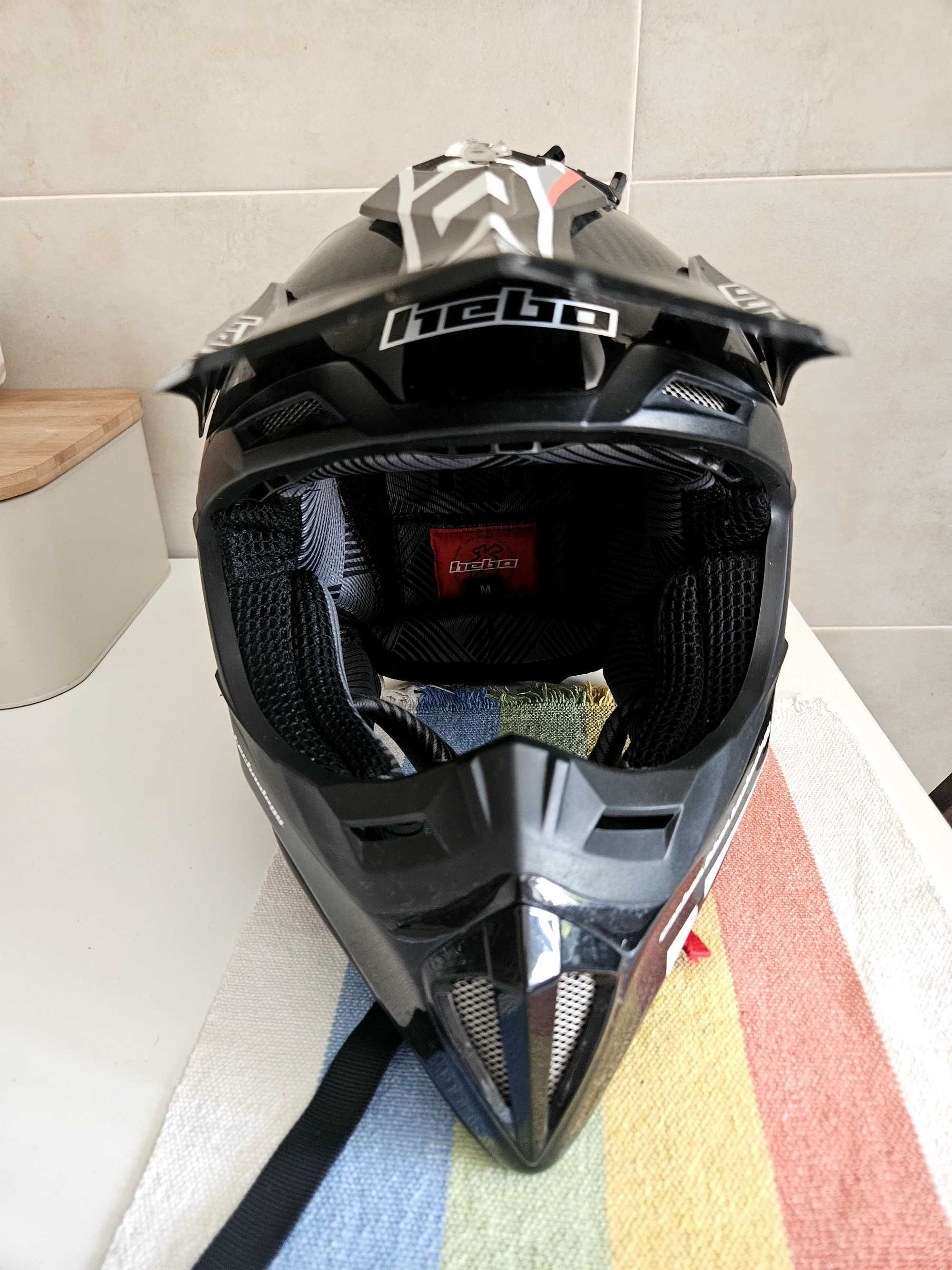 Capacete motocross hebo