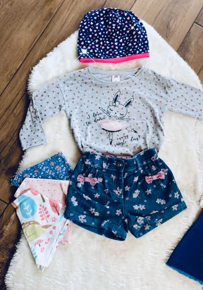 Zestaw paczka markowych ubrań 22szt księżniczka DISNEY H&M ZARA 4-5lat