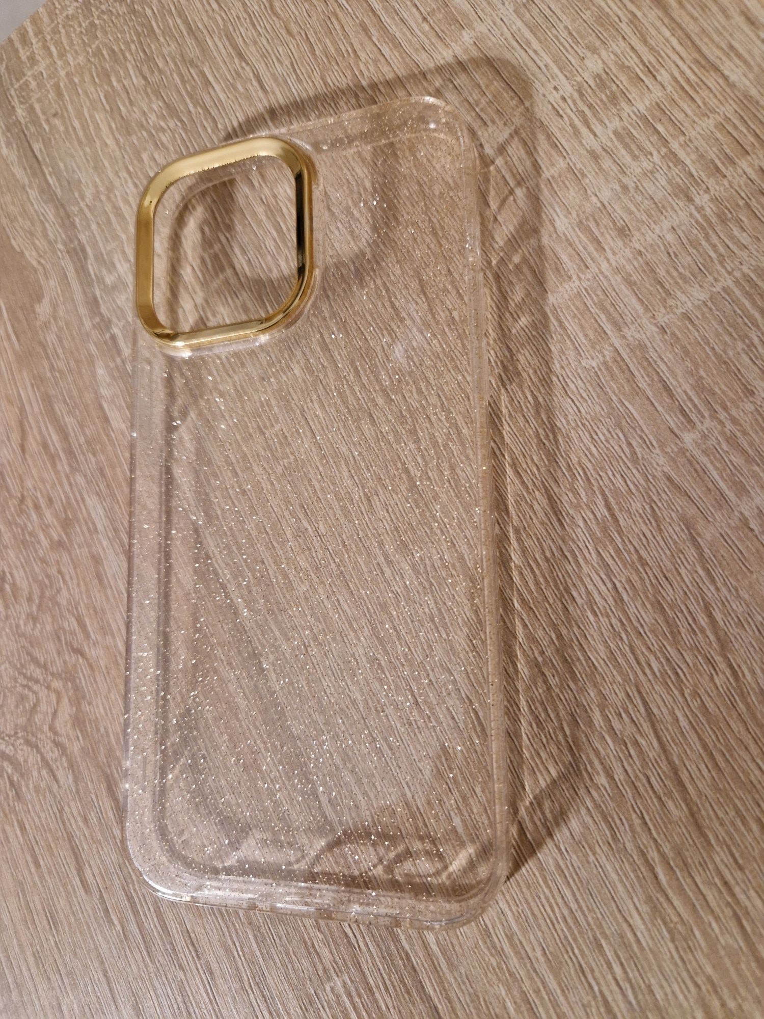 Etui Tel Protect Gold Glitter Case do Iphone 14 Pro złoty