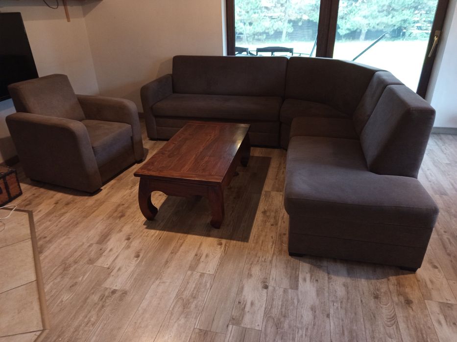 Narożnik modułowy kanapa komplet salon