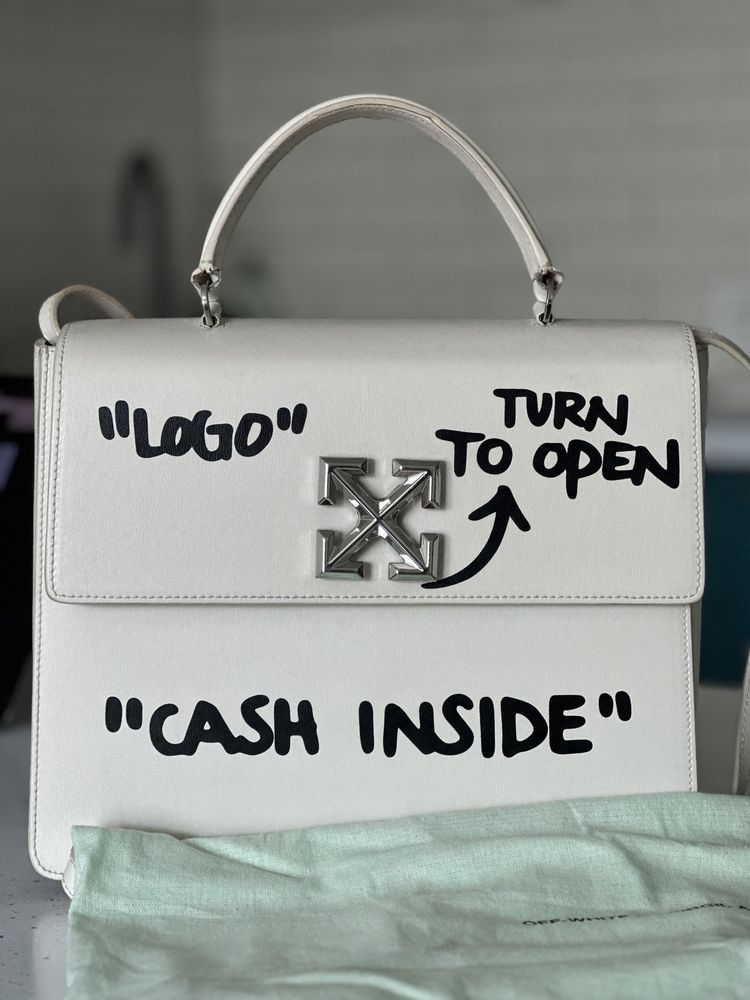 Сумка Off-White Jitney 2.8 "Cash Inside" Top-Handle Bag оригінал