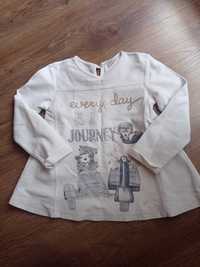 Ozdobna bluzka/tunika dziewczęca, rozmiar 116