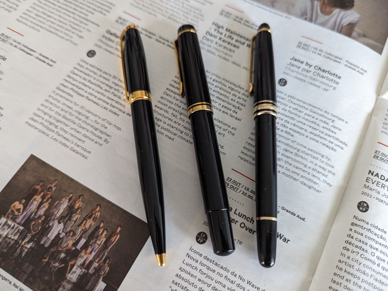 Caneta Montblanc 4810, S.T. Dupont e Pelikan