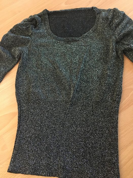 Bluzka damska srebrna rozmiar S