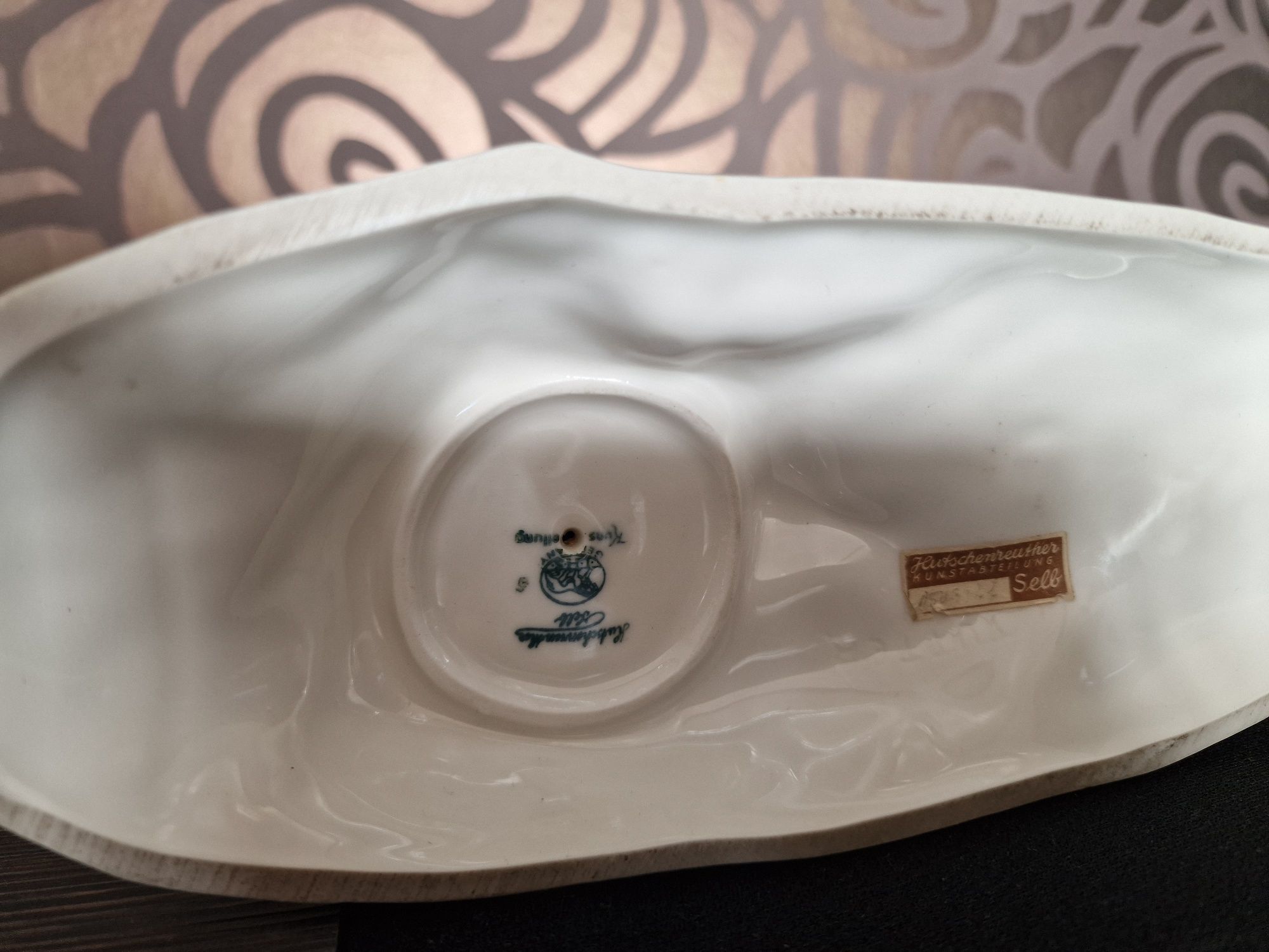 Jeleń i łania, sarna duża figurka z porcelany Hutschenreuther