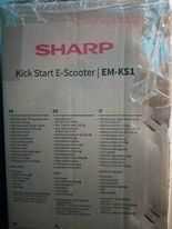 Hulajnoga SHARP EM-KS1CEU-BS 350 W 25 km/h Nowa.