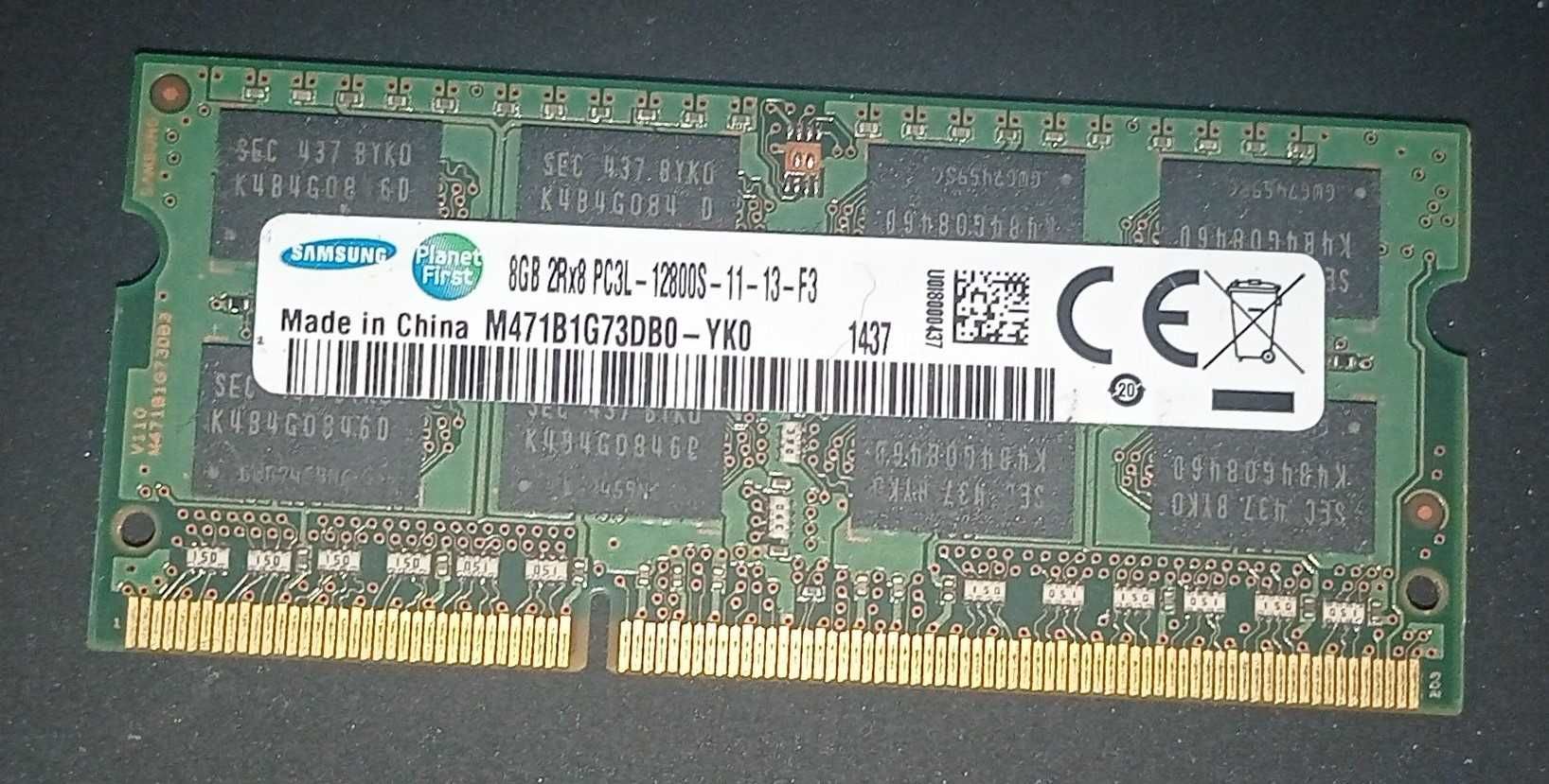 Pamięć Ram do laptopa DDR 3 8GB w jednej kości