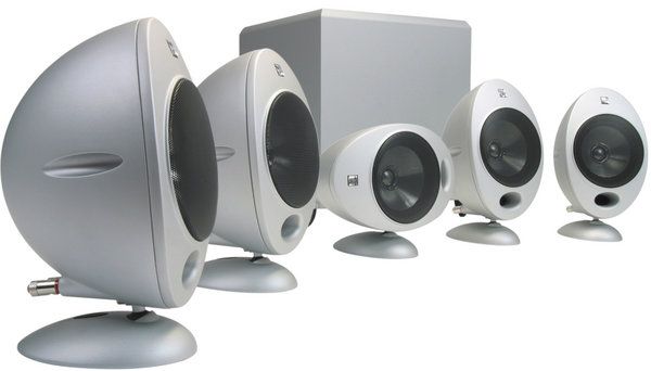 Colunas KEF para sistema 5.2