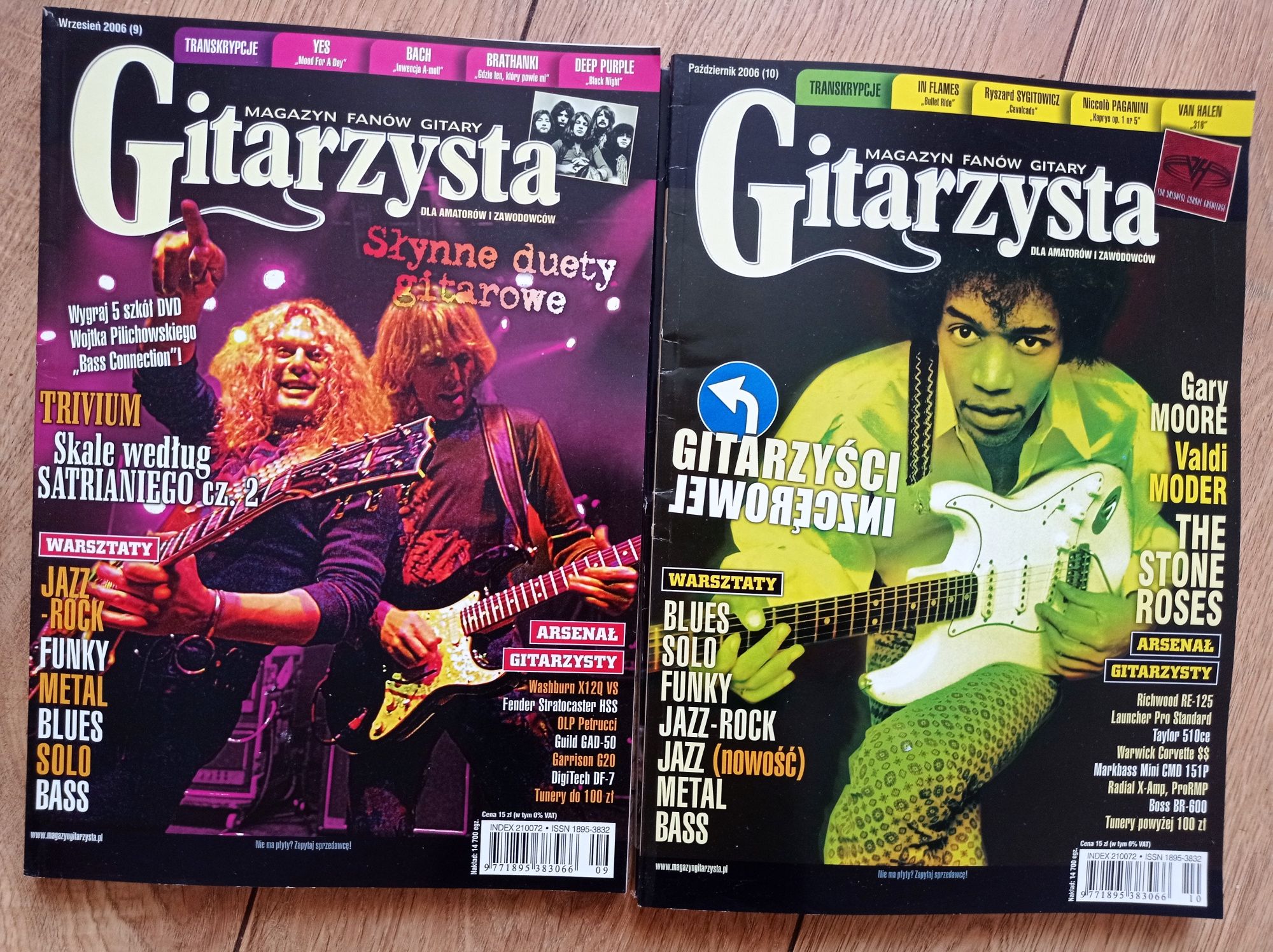 Gitarzysta - magazyn fanów gitary. Cały 2006r