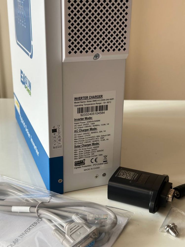 EASUN 3.2kW 24V WiFi Гібрид для СЕС + АКБ + мережі | Рішення під ключ