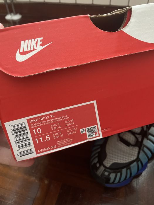 Nike Shox TL Vapor Green Racer Blue Size 44