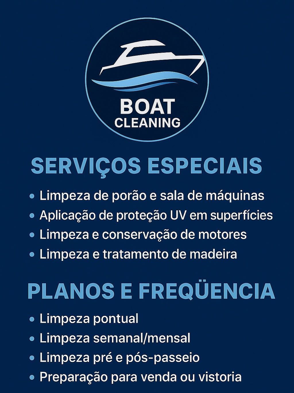 Limpeza de barcos