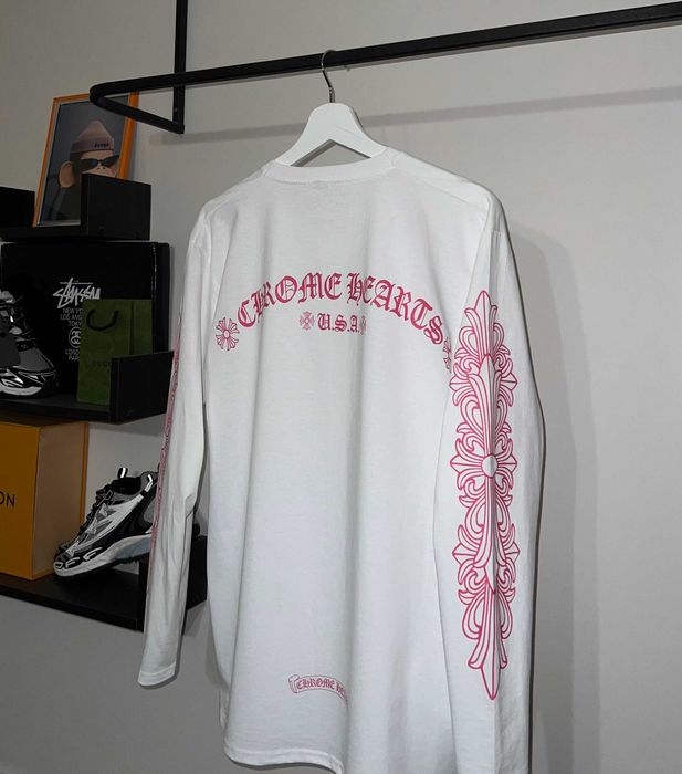 Лонгслів Chrome Hearts (білого кольору)