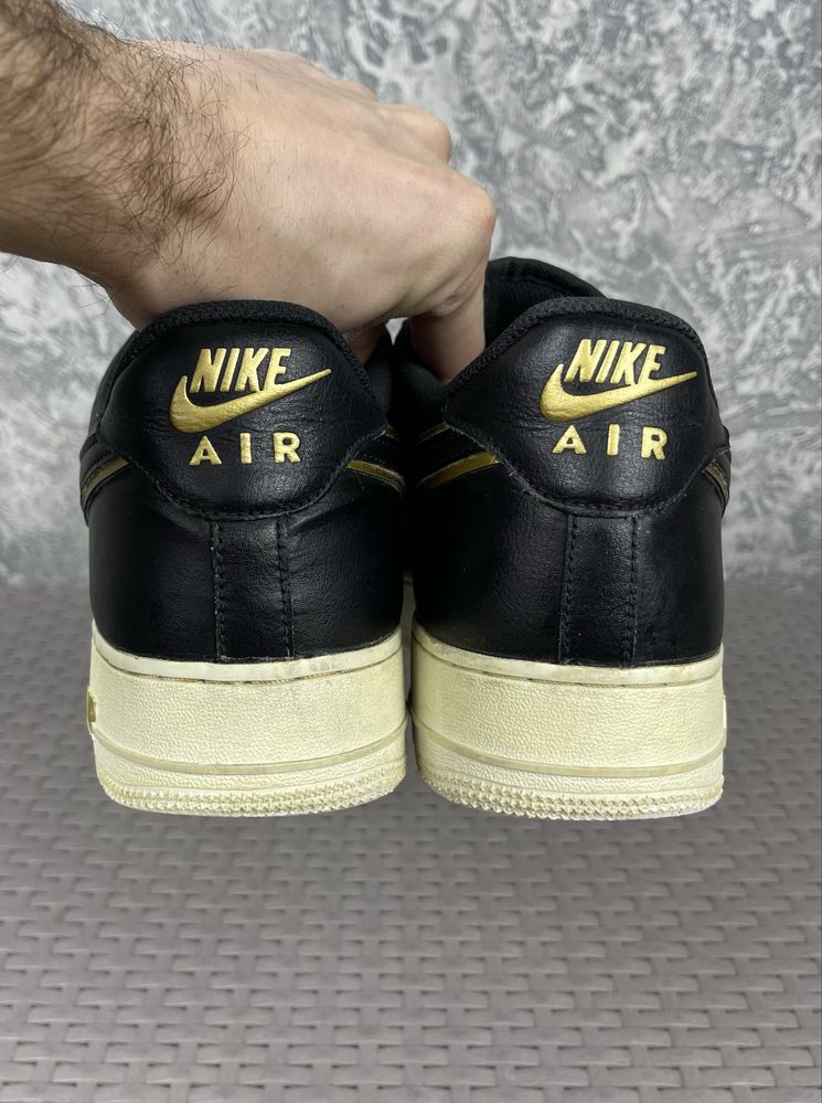Nike air force 1 кроссовки 47 размер кожаные спортивные черные