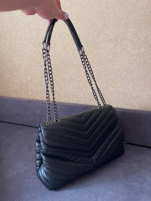 Чорна сумка, чорна сумка пуфер