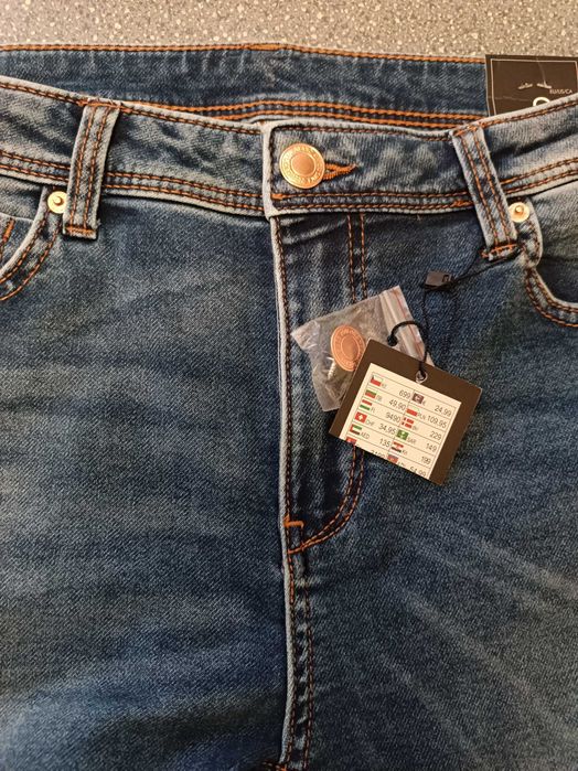 Calça de ganga nova Stretch PT 42