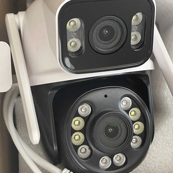 Камера відеоспостереження 8 Мп з двома об'єктивами WIFI CAMERA  ICSee